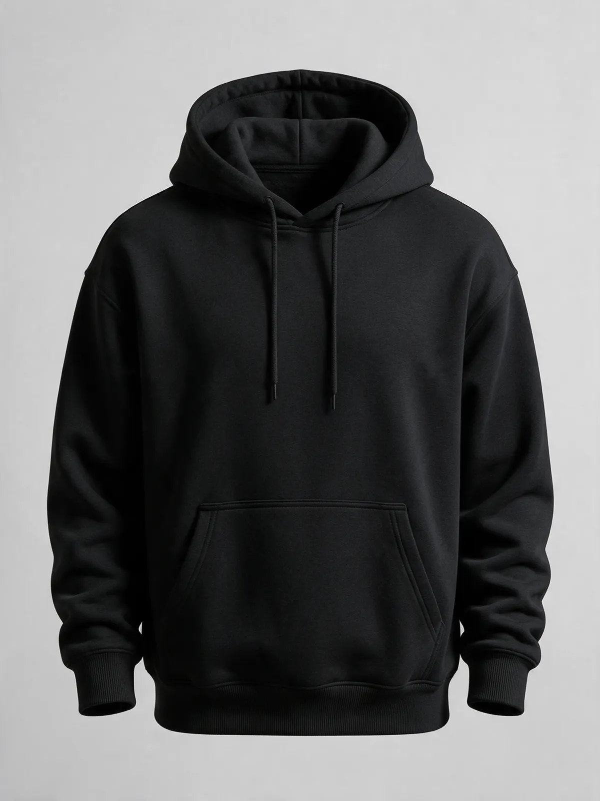 Kapüşonlu Pamuklu Sweatshirt · Siyah
