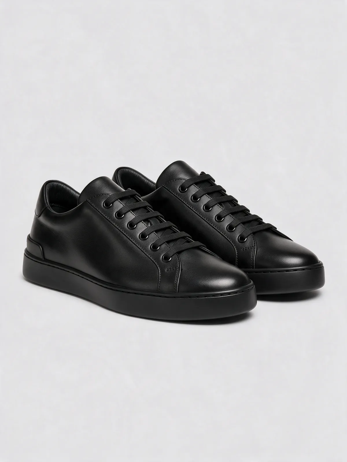Deri Minimal Sneaker · Siyah